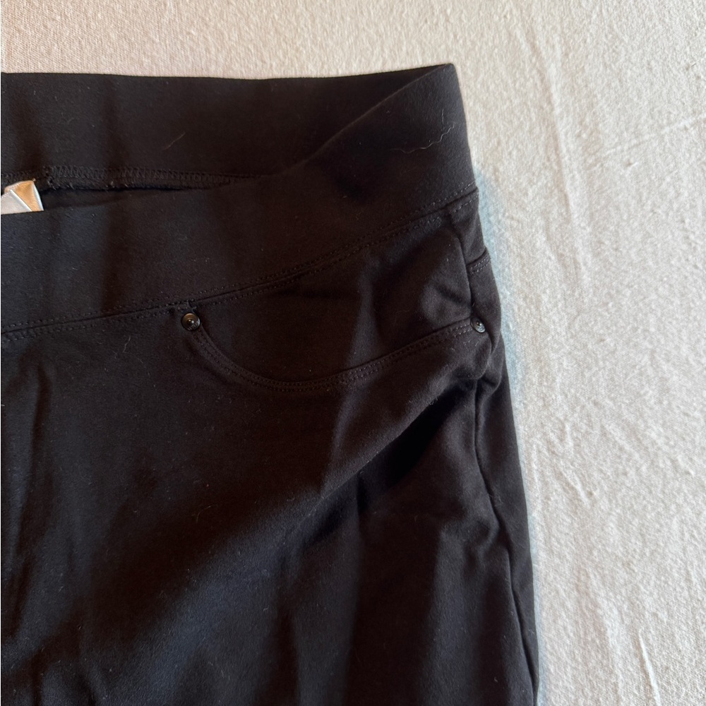 Seven7 Women Size XXL Stylish Black Pants Leggings - Picture 3 of 8